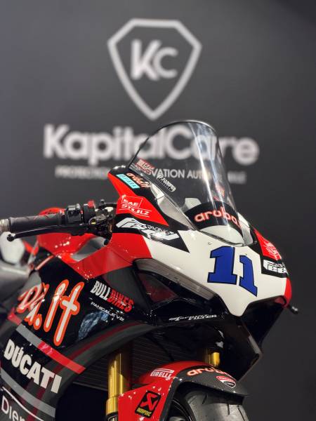 À Villefranche-sur-Saône, offrez à votre Ducati Panigale V2 la protection ultime avec le film XPEL. Résistance extrême, finition parfaite et rendu invisible garantis par un spécialiste du film transparent ultra-résistant.